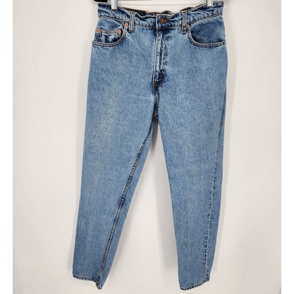 Vintage 90s Levis 550 Jeans 11 Relaxed Fit Tapered Leg High‎ Rise Light Wash USA